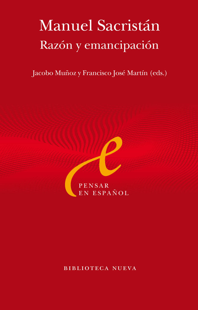 MANUEL SACRISTÁN, de MUÃ‘OZ VEIGA, JACOBO | portada del libro