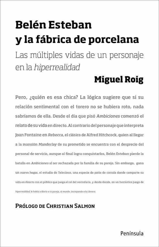 Belén Esteban y la fábrica de porcelana, de Roig Prats, Miguel Ángel | portada del libro