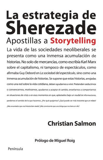 La estrategia de Sherezade, de Salmon, Christian | portada del libro