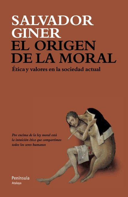 El origen de la moral, de Giner, Salvador | portada del libro