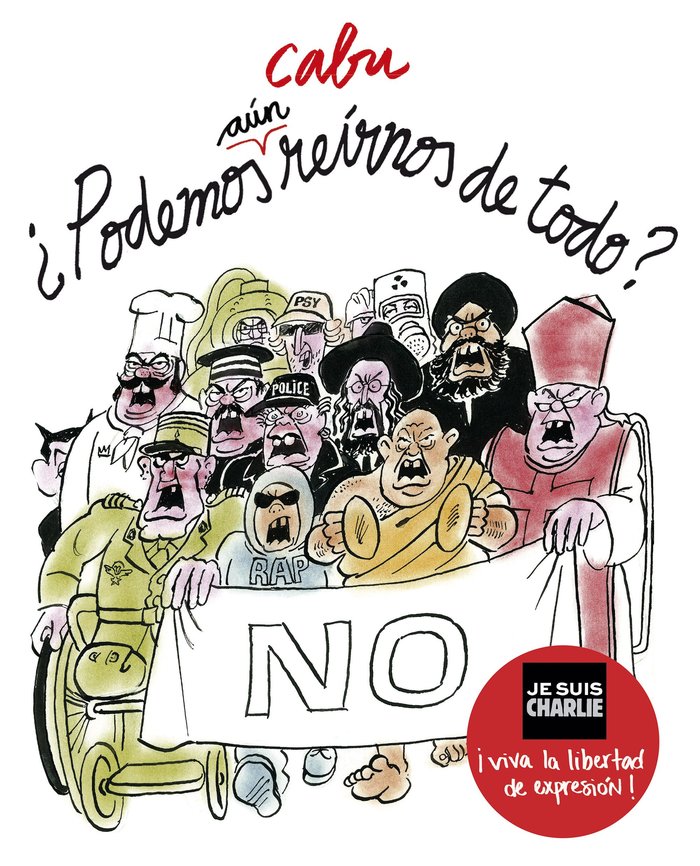 ¿Podemos aún reírnos de todo?, de Cabu | portada del libro