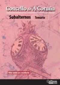 Subalternos, Concello de A Coruña. Temario, materias específicas | portada del libro