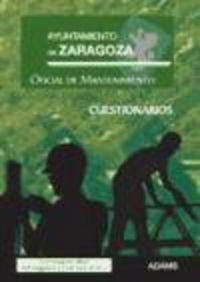 Oficial de Mantenimiento, Ayuntamiento de Zaragoza. Cuestionarios, de Varios autores | portada del libro