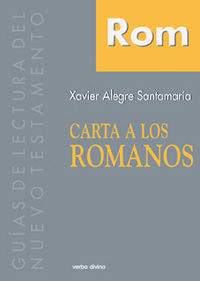 Carta a los romanos, de Alegre Santamaría, Xavier | portada del libro