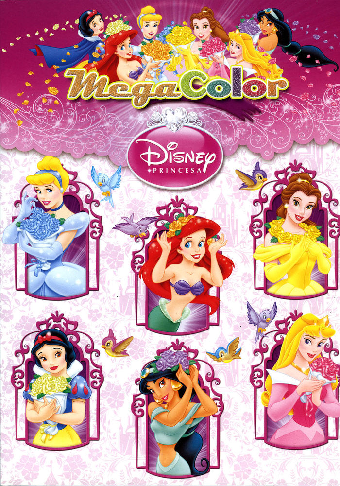 Megacolor Princesas, de Disney | portada del libro