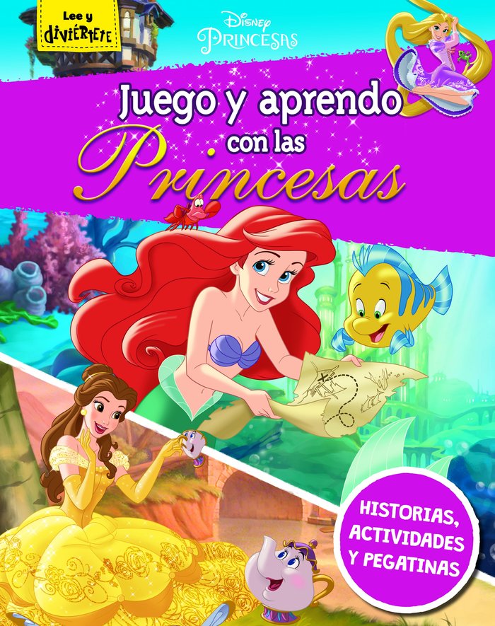 Juego y aprendo con las Princesas, de Disney | portada del libro