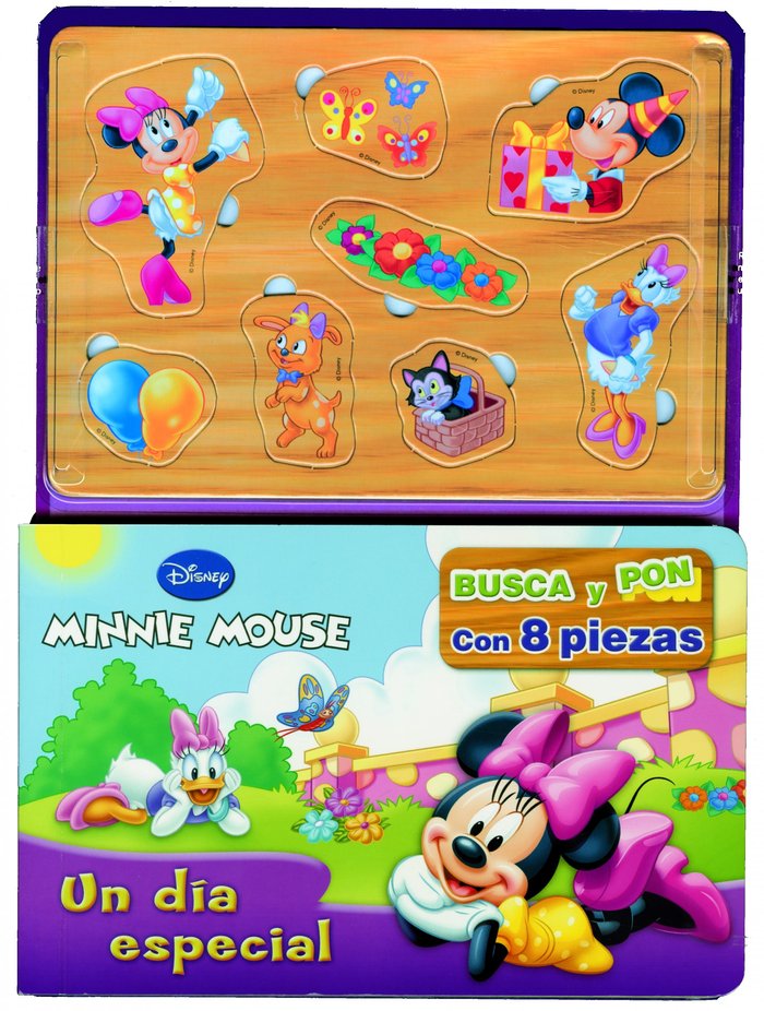 Minnie Mouse. Busca y pon, de DISNEY | portada del libro