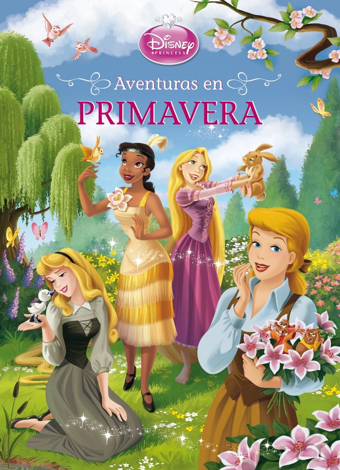 Princesas. Aventuras en primavera, de Disney | portada del libro