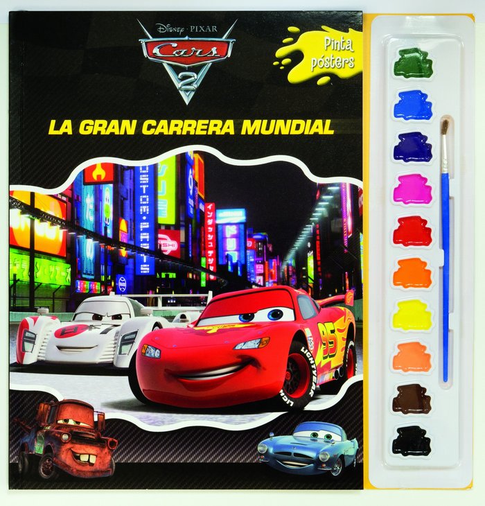 Cars 2. Pinta pósters con acuarelas, de Disney | portada del libro