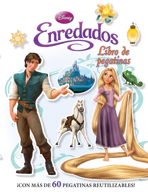 Enredados. Libro de pegatinas, de Disney | portada del libro