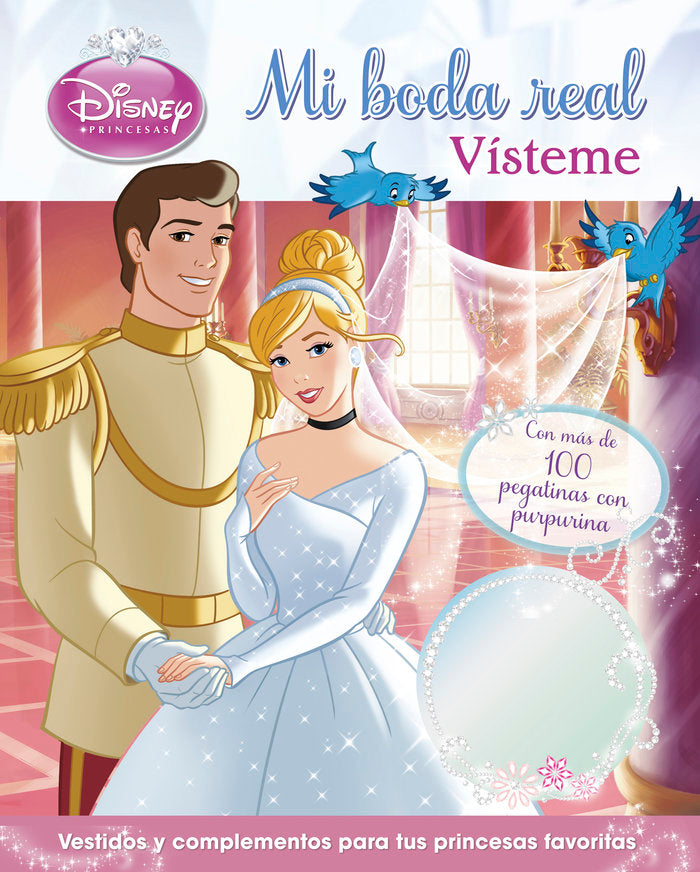 Princesas. Vísteme. Mi boda real, de Disney | portada del libro