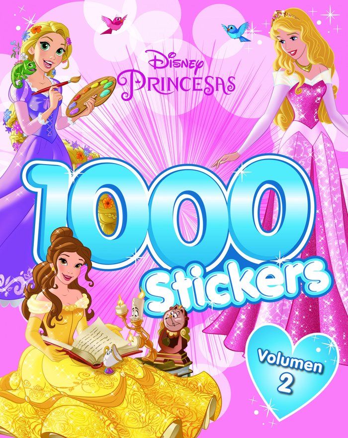 Princesas. 1.000 Stickers. Volumen 2, de Disney | portada del libro