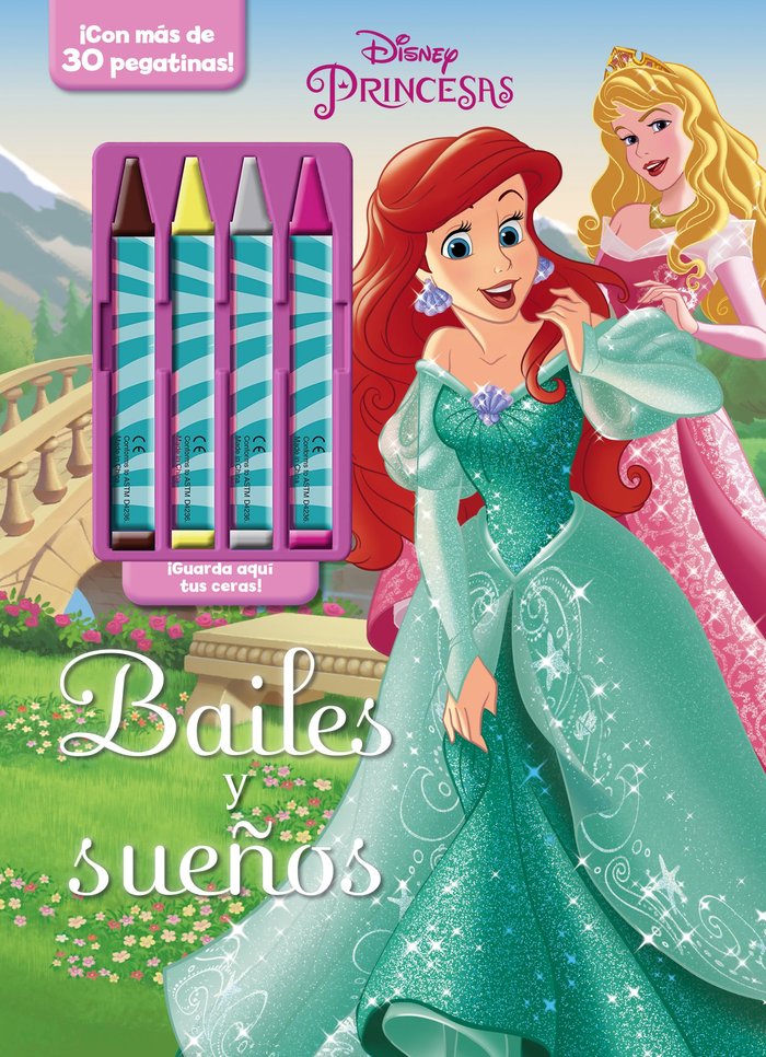 Princesas. Bailes y sueños, de Disney | portada del libro