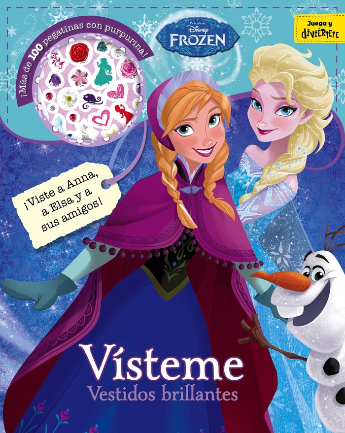 Frozen. Vísteme. Vestidos brillantes, de Disney | portada del libro