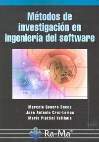 Métodos de investigación en ingeniería del software, de Genero Bocco, Marcela Fabiana | portada del libro