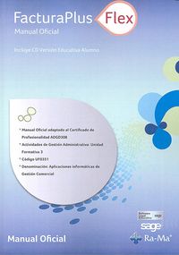 Facturaplus flex. Manual oficial, de Sage Formación, S.A. | portada del libro