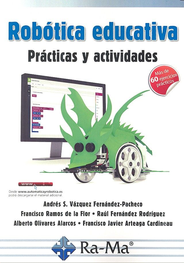Robótica educativa. Prácticas y actividades, de Vázquez Fernández-Pacheco, Andrés Salomón | portada del libro