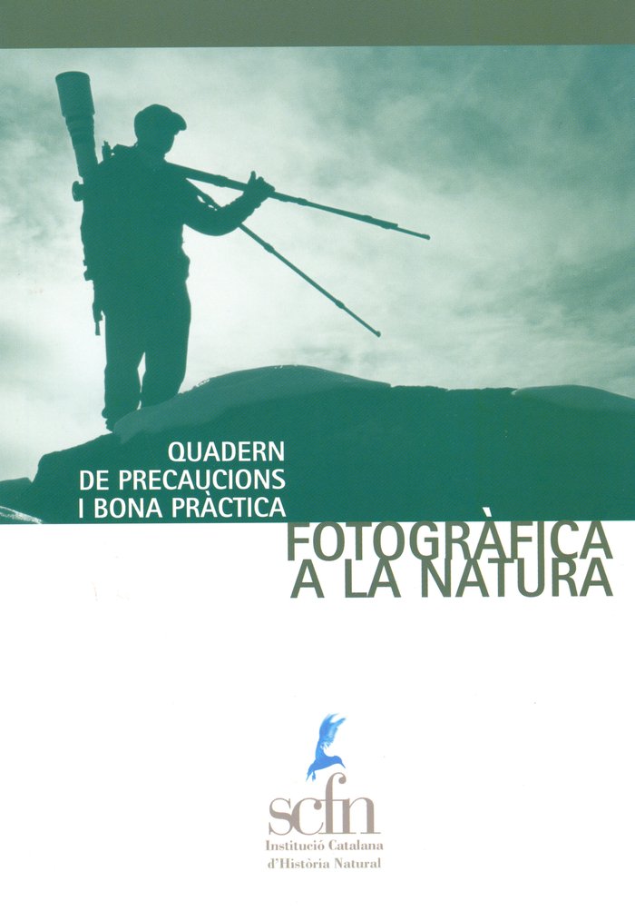 Quadern de precaucions i bona pràctica fotogràfica a la natura | portada del libro