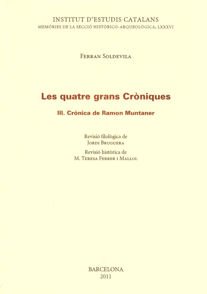 Les Quatre grans Cròniques, de Soldevila, Ferran | portada del libro