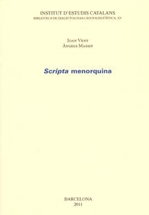 SCRIPTA MENORQUINA, de VENY I CLAR, JOAN | portada del libro