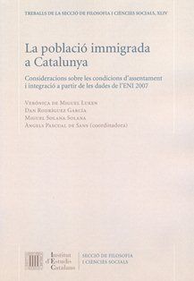 La Població immigrada a Catalunya | portada del libro