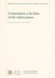 Comentaris a les lleis civils valencianes | portada del libro