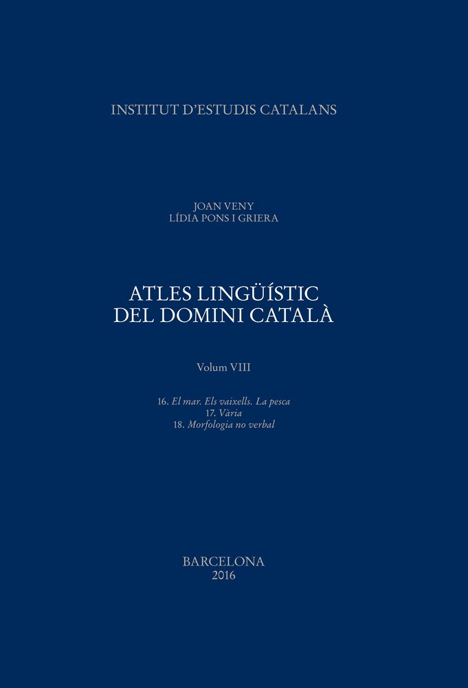 Atles lingüístic del domini català. Volum VIII, de Veny, Joan | portada del libro
