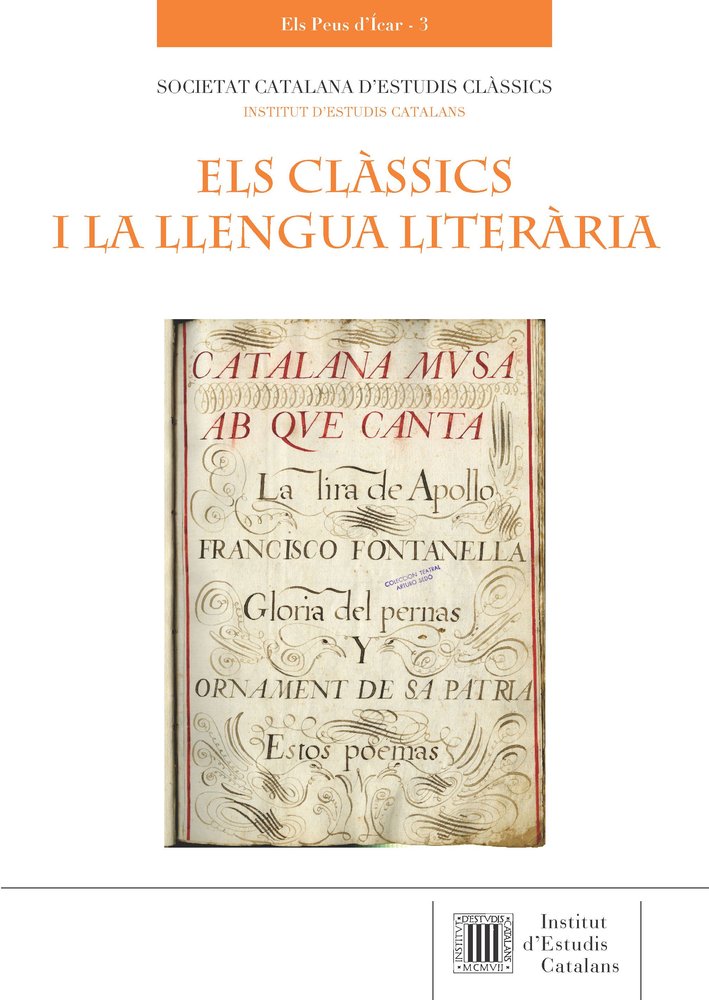 Els clàssics i la llengua literària, de Varios autores | portada del libro