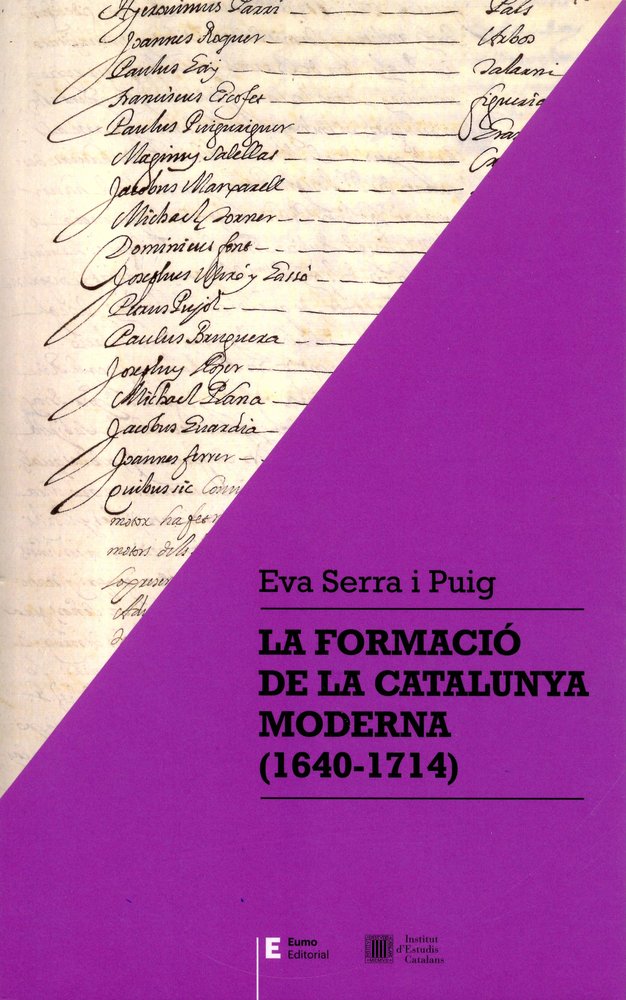 La formació de la Catalunya moderna (1640-1714), de Serra i Puig | portada del libro