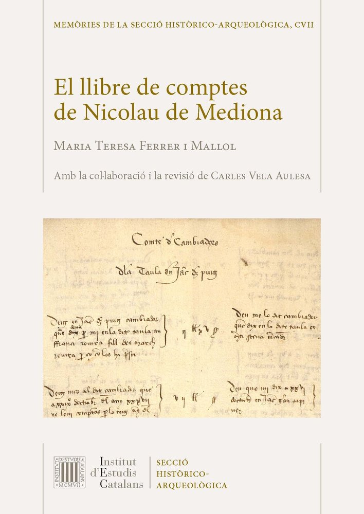 El llibre de comptes de Nicolau de Mediona, de FERRER I MALLOL, MARIA TERESA | portada del libro