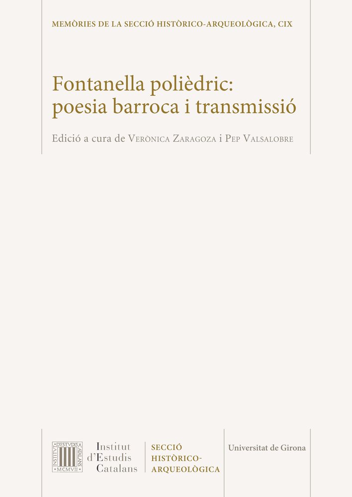 FONTANELLA POLIEDRIC : POESIA BARROCA I TRANSMISSIO | portada del libro
