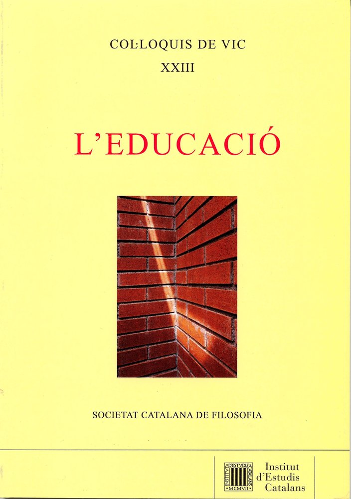 Col·loquis de Vic XXIII : L'educació | portada del libro