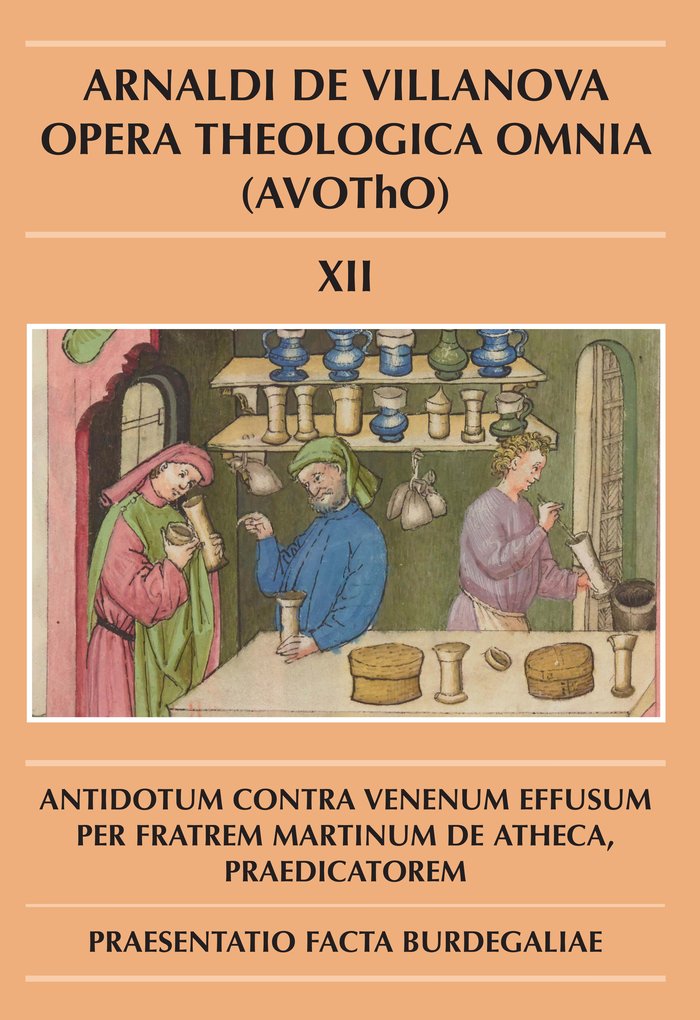 ARNALDI DE VILLANOVA. ANTIDOTUM CONTRA VENENUM EFFUSUM PER FRATREM MARTINUM DE A, de VILANOVA | portada del libro
