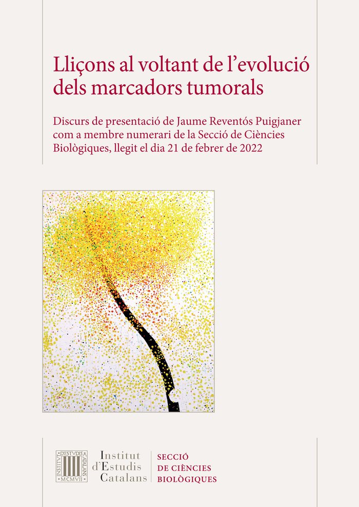 LLIÇONS AL VOLTANT DE L'EVOLUCIO DELS MARCADORS TUMORALS, de REVENTOS PUIGJANER | portada del libro