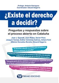 ¿Existe el derecho a decidir?, de Queralt Jiménez | portada del libro