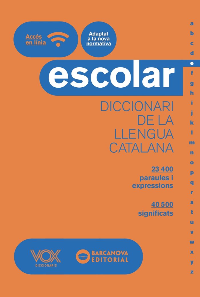 Diccionari Escolar de la Llengua Catalana VOX-BARCANOVA, de Vox Editorial | portada del libro