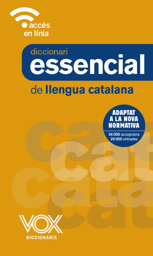 Diccionari Essencial de Llengua Catalana, de Vox Editorial | portada del libro