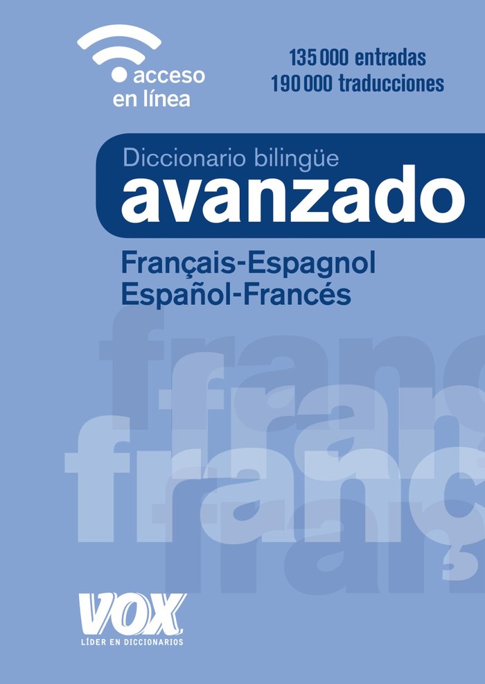 Diccionario Avanzado Français-Espagnol / Español-Francés, de Vox Editorial | portada del libro