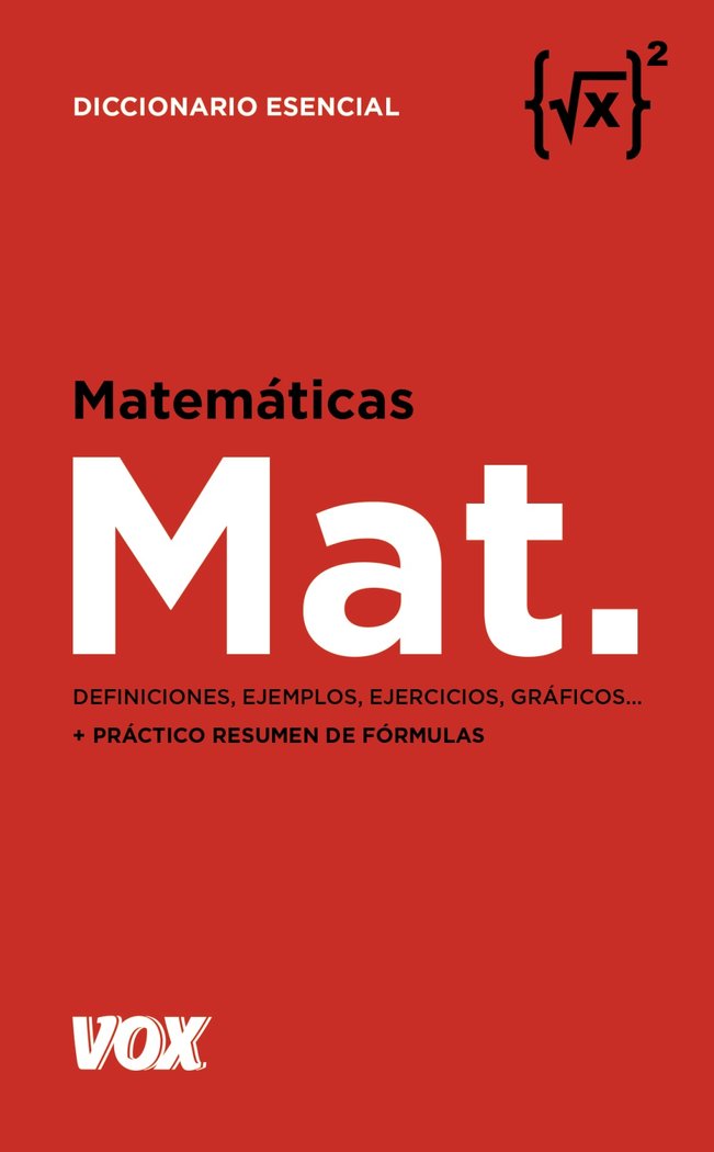 Matemáticas, de Vox Editorial | portada del libro