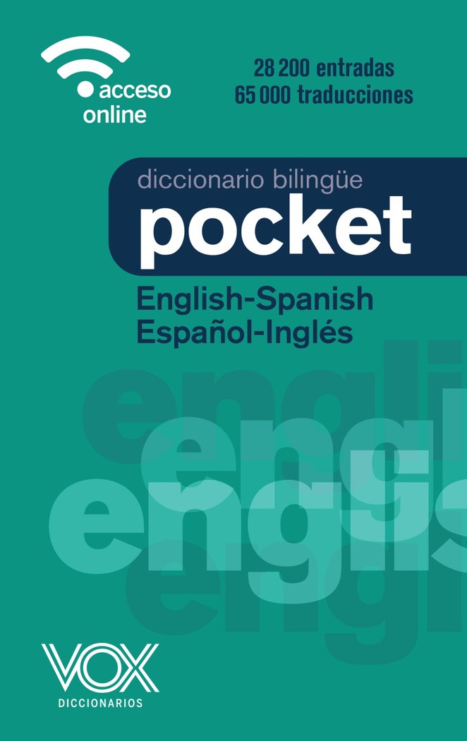 DICCIONARIO POCKET ENGLISH SPANISH ESPAÑOL-INGLES, de VOX EDITORIAL | portada del libro