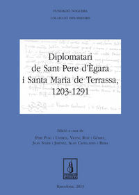 Diplomatari de Sant Pere d'Ègara i Santa Maria de Terrassa, 1203-1291, de Varios autores | portada del libro