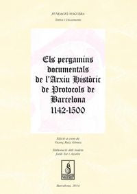 Els pergamins documentals de l'Arxiu Històric de Protocols de Barcelona 1142-1500, de Ruiz Gómez | portada del libro