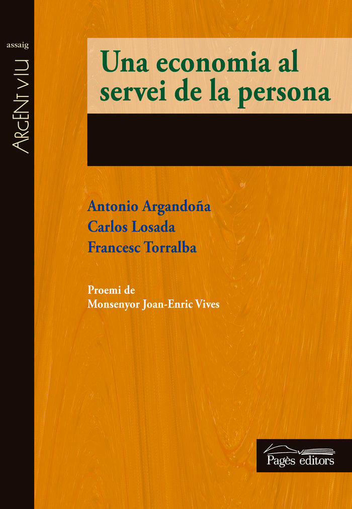 Una economia al servei de la persona, de Argandoña Rámiz, Antonio | portada del libro