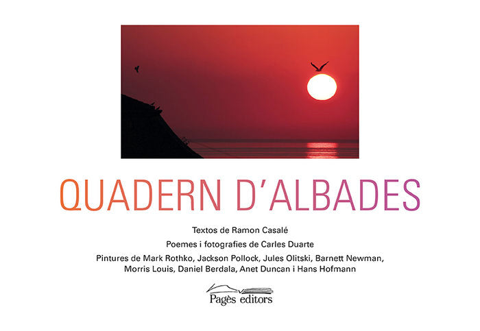 Quadern d'albades, de Casalé Soler, Ramon | portada del libro