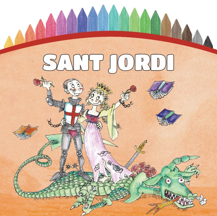 Pintem! Sant Jordi | portada del libro