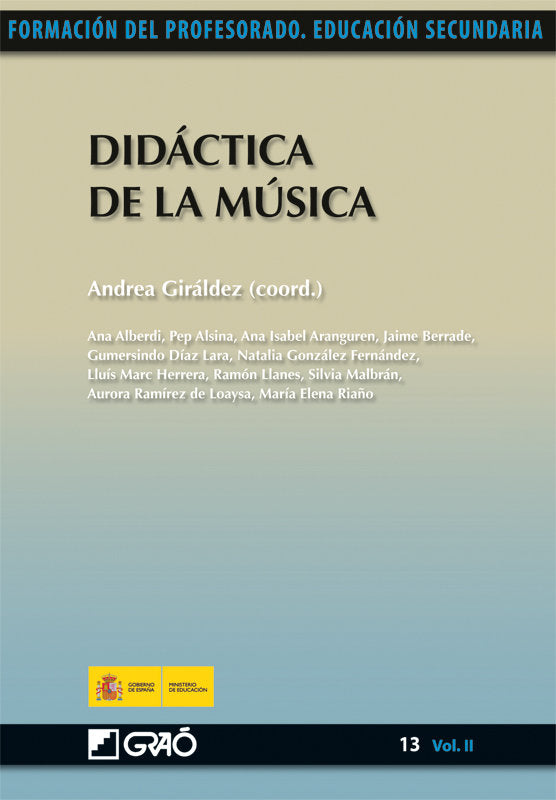 Didáctica de la Música, de Giráldez Hayes, Andrea | portada del libro