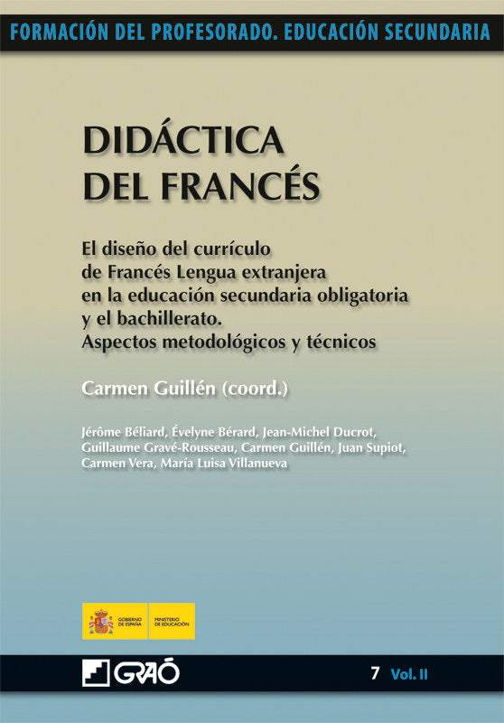 Didáctica del Francés, de Guillén Díaz, Carmen | portada del libro