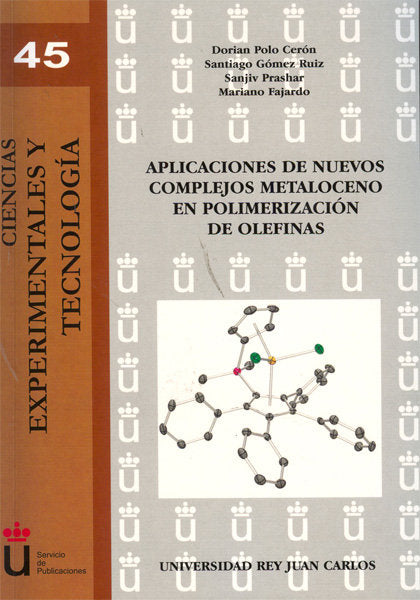 Aplicaciones de nuevos complejos metaloceno en polimerización de olefinas, de Polo Cerón et al., Dorian | portada del libro