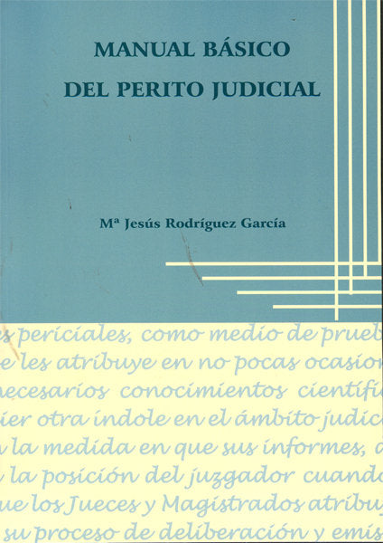 Manual básico del perito judicial, de Rodríguez García | portada del libro
