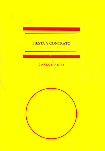 Fiesta y contrato, de Petit Calvo | portada del libro